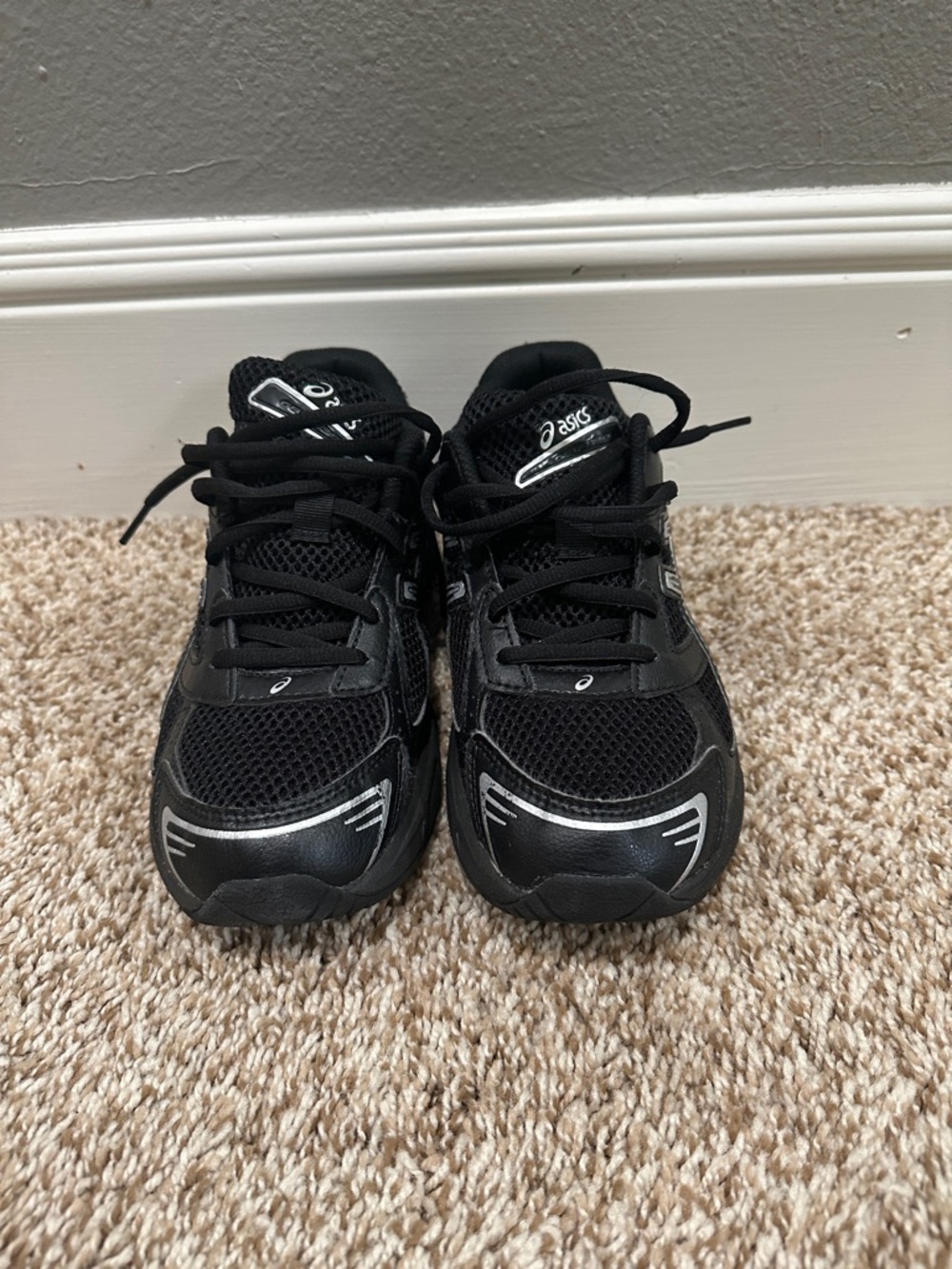 ASICS Gel - 1130 Kids' Black Sneakers with Silver Accents